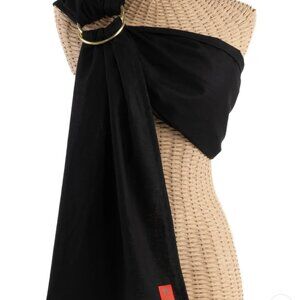 Sakura Bloom Black Linen Ring Sling